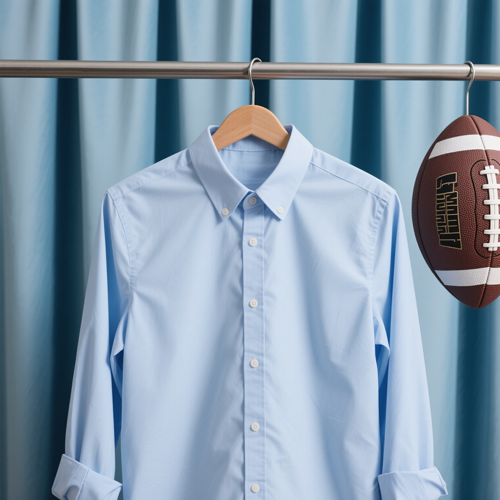 blue oxford shirt