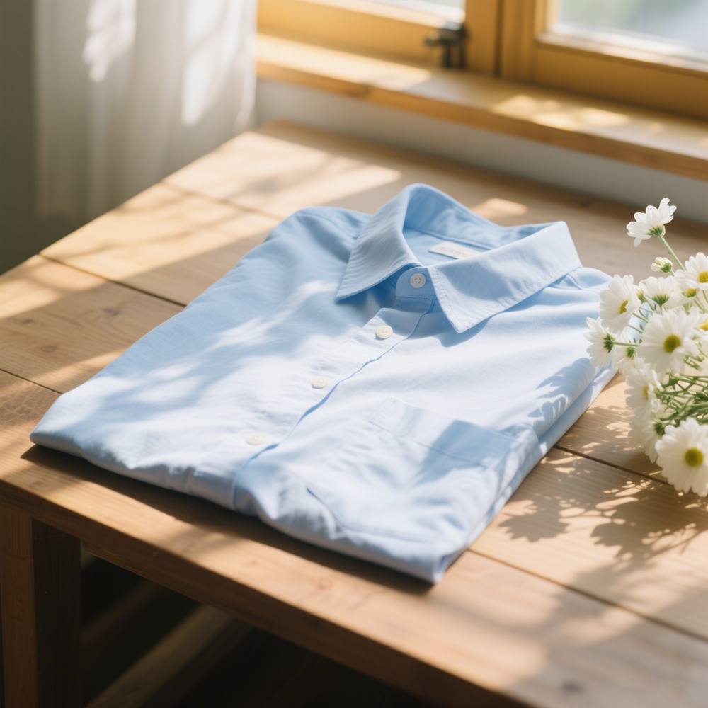 blue oxford shirt