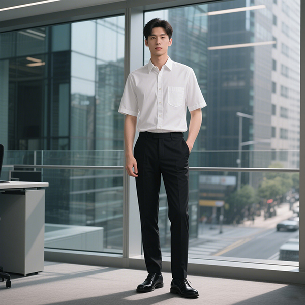white dress shirt for men
