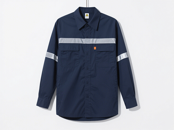 navy hi vis work shirt