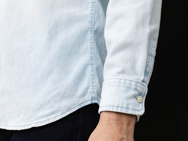 washed denim shirt