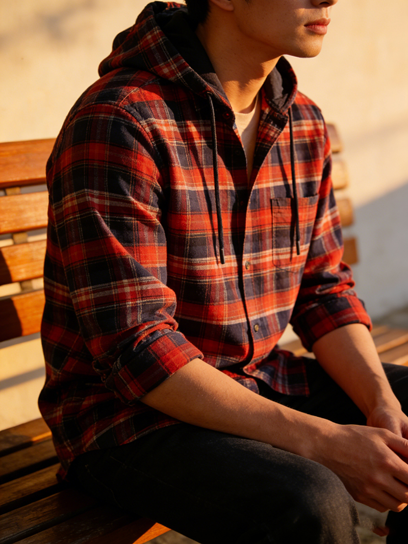 men flannel shirt