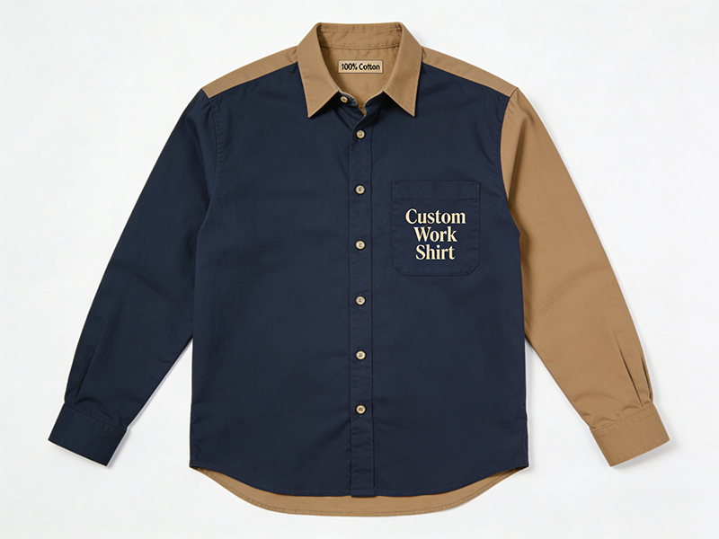 contrast work shirt